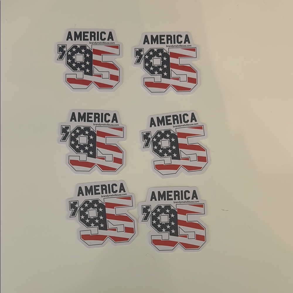 6 Brandy Melvile America '95 Stickers